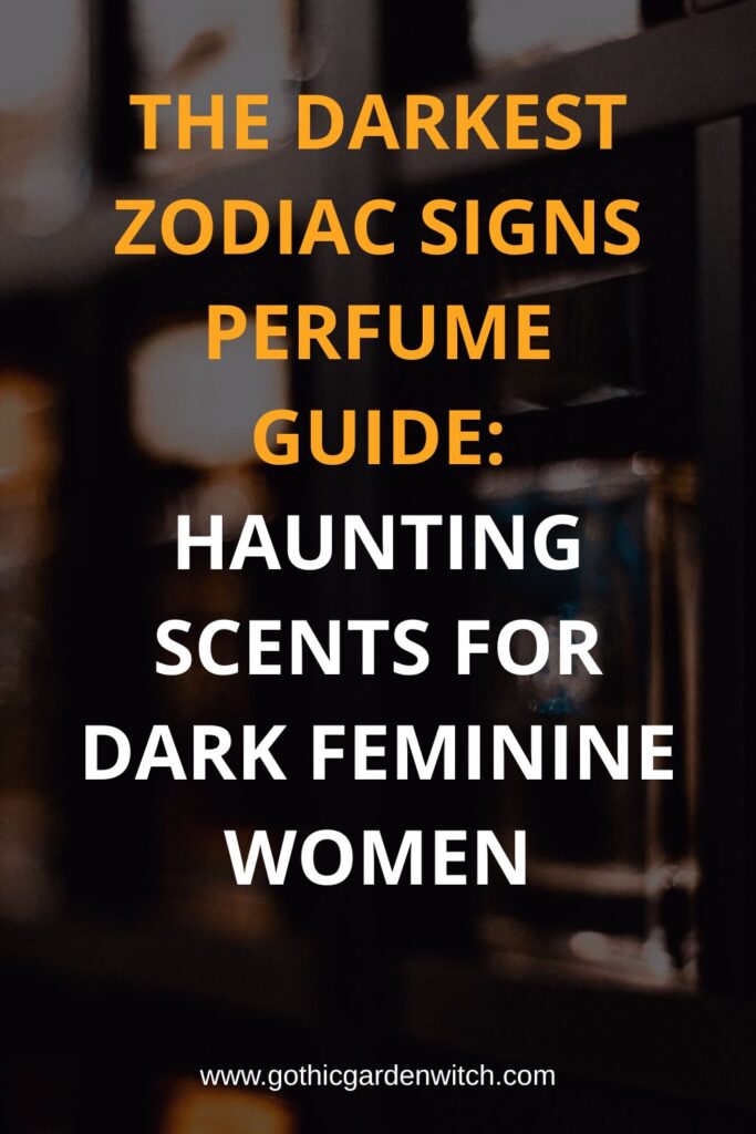 Perfume guide for dark feminine scents