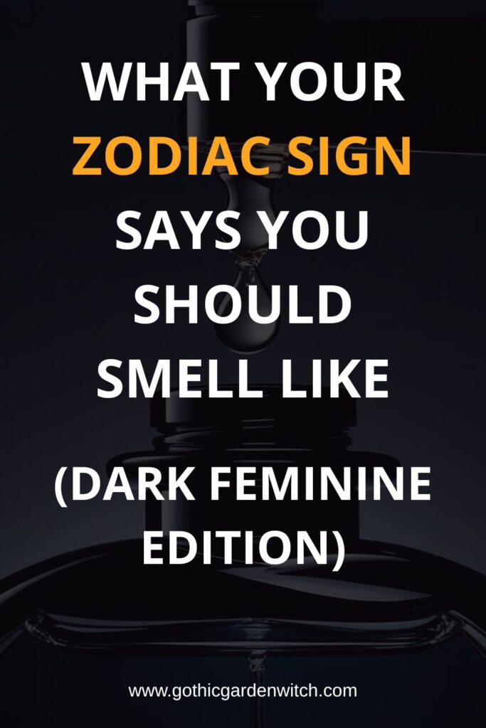 Zodiac sign fragrance guide poster
