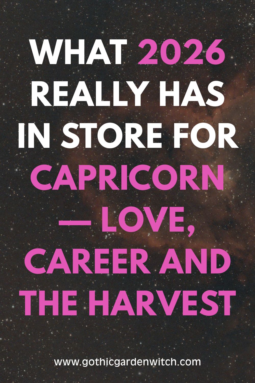Capricorn 2026 Love Horoscope — Dark Feminine