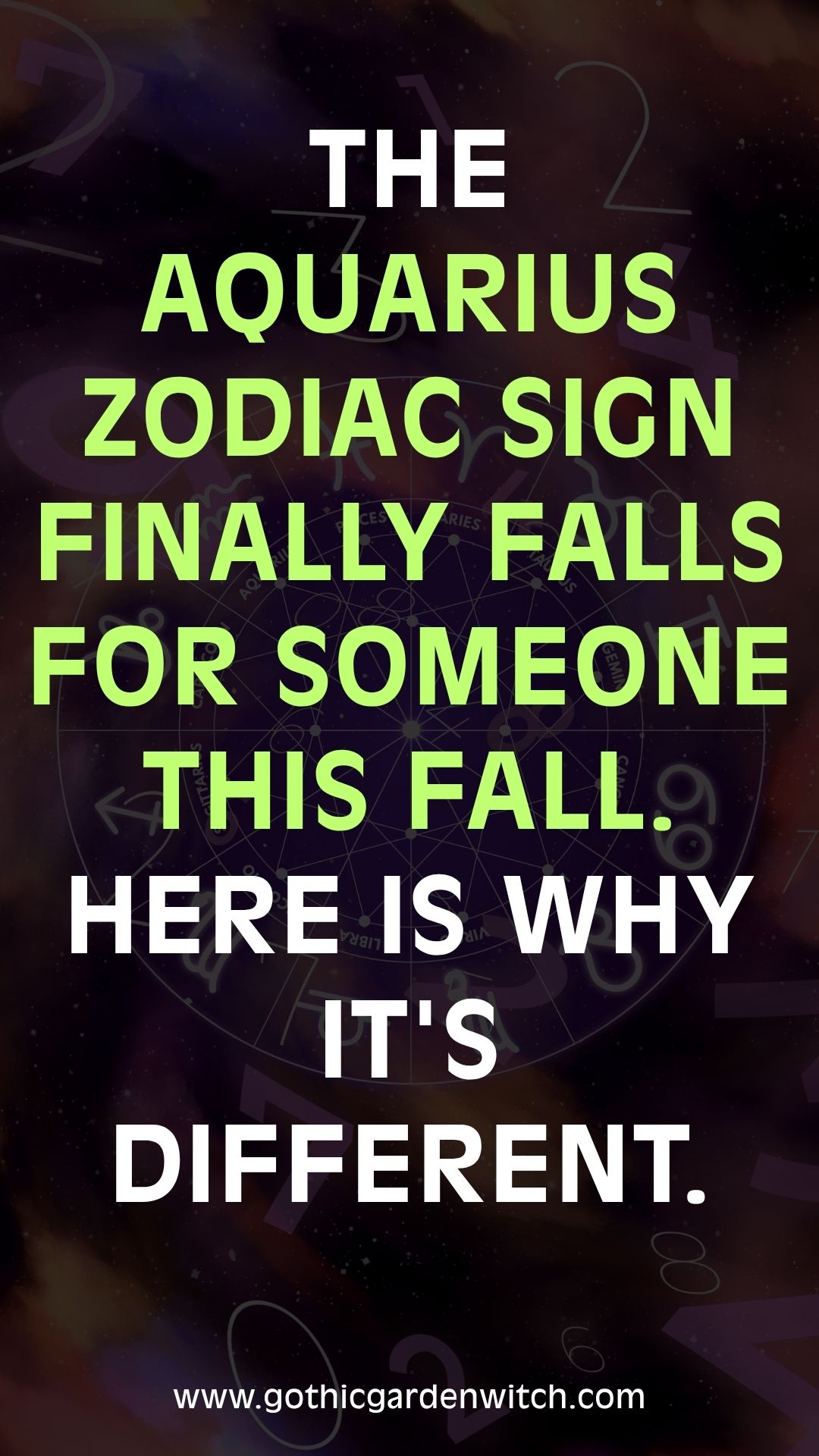 The Aquarius zodiac sign finally falls for someone this fall. Here is why it's different.