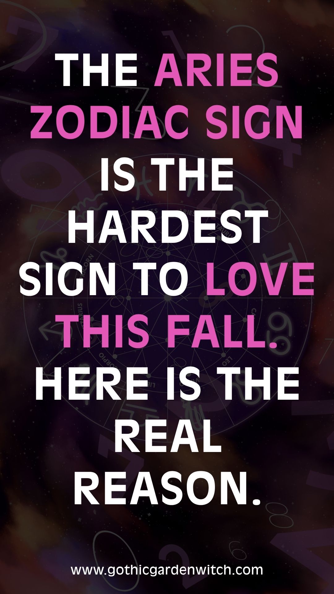 The Aries zodiac sign is the hardest sign to love this fall. Here is the real reason.