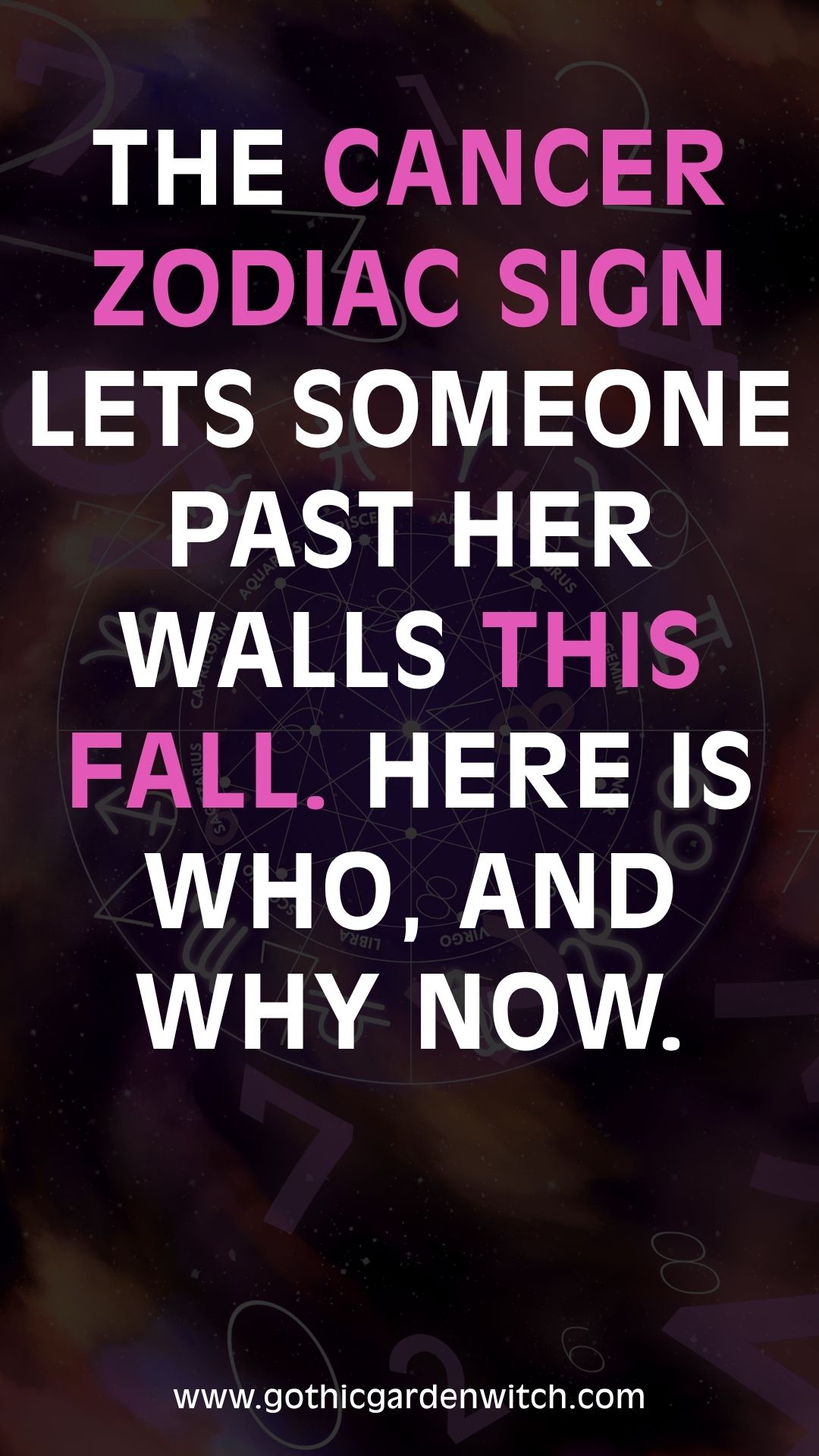 The Cancer zodiac sign lets someone past her walls this fall. Here is who, and why now.