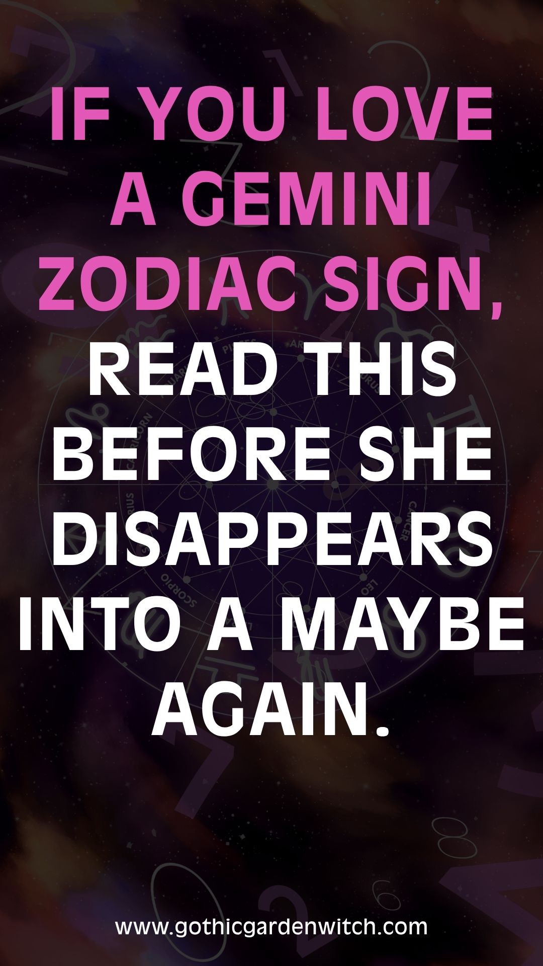 If you love a Gemini zodiac sign, read this before she disappears into a maybe again.
