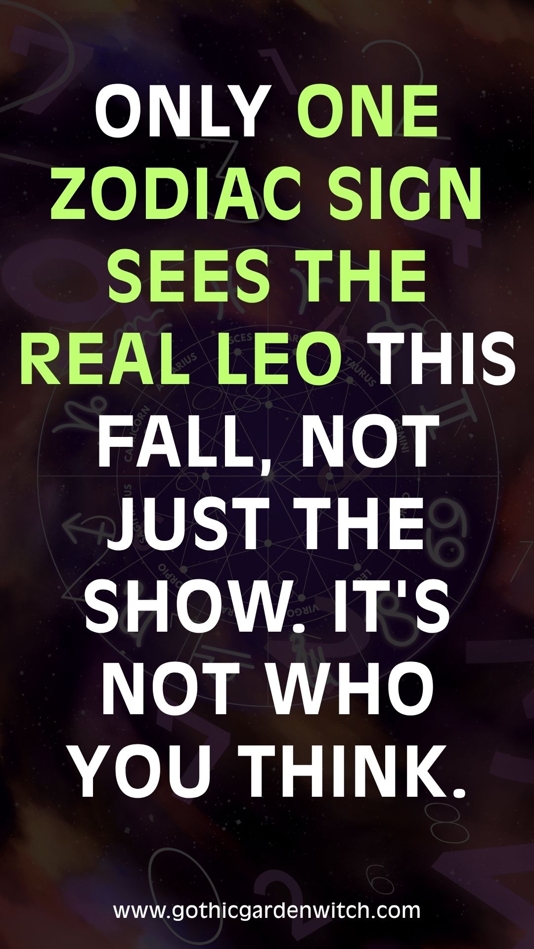 Only one zodiac sign sees the real Leo this fall, not just the show. It's not who you think.