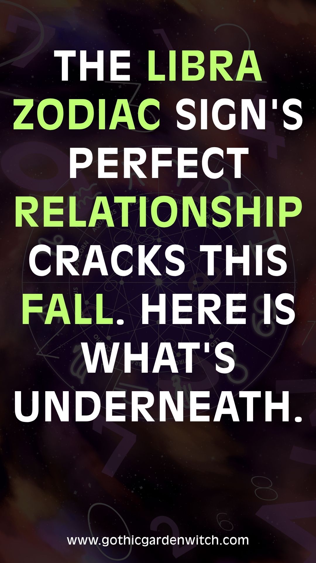The Libra zodiac sign's perfect relationship cracks this fall. Here is what's underneath.