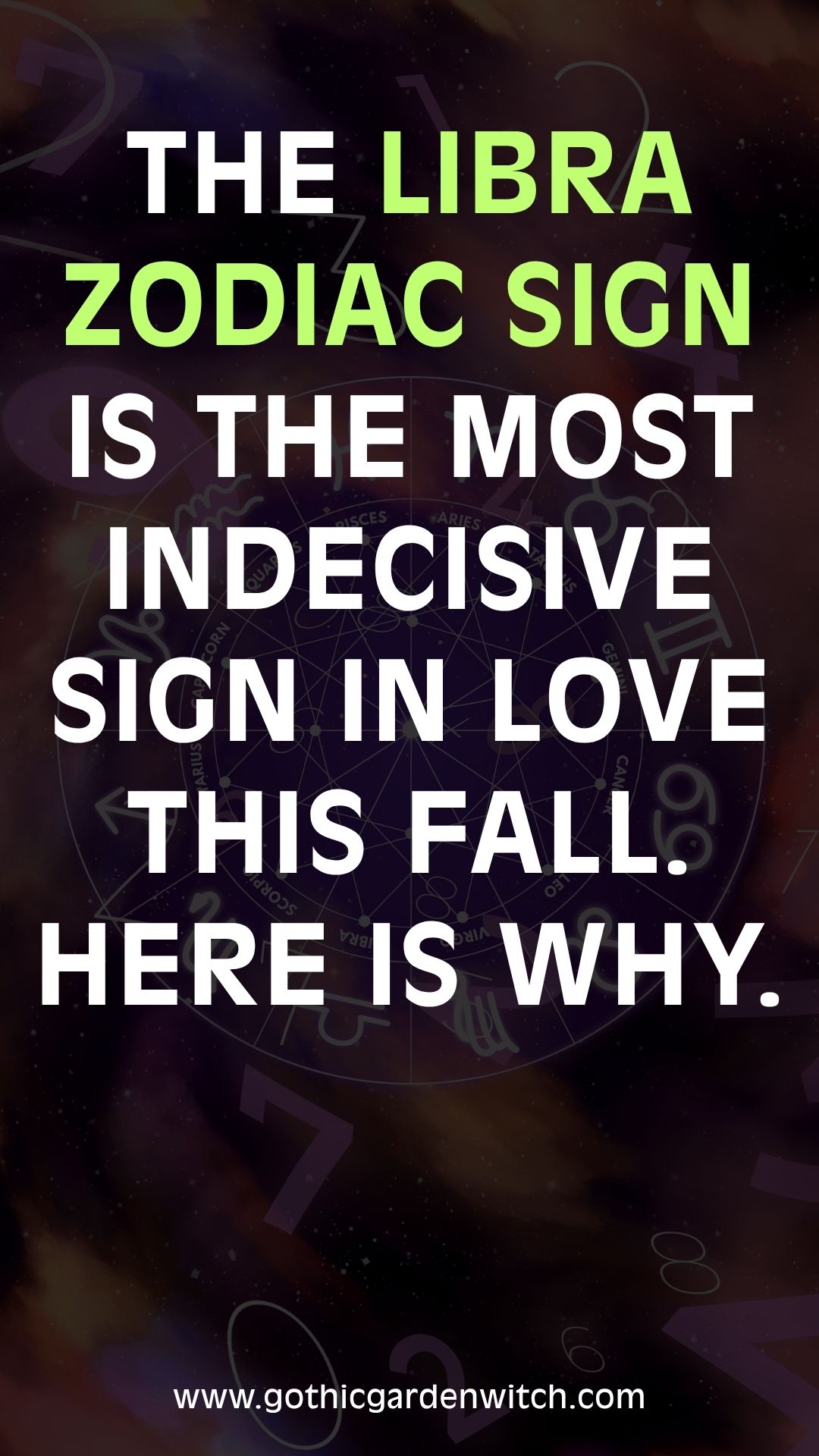 The Libra zodiac sign is the most indecisive sign in love this fall. Here is why.
