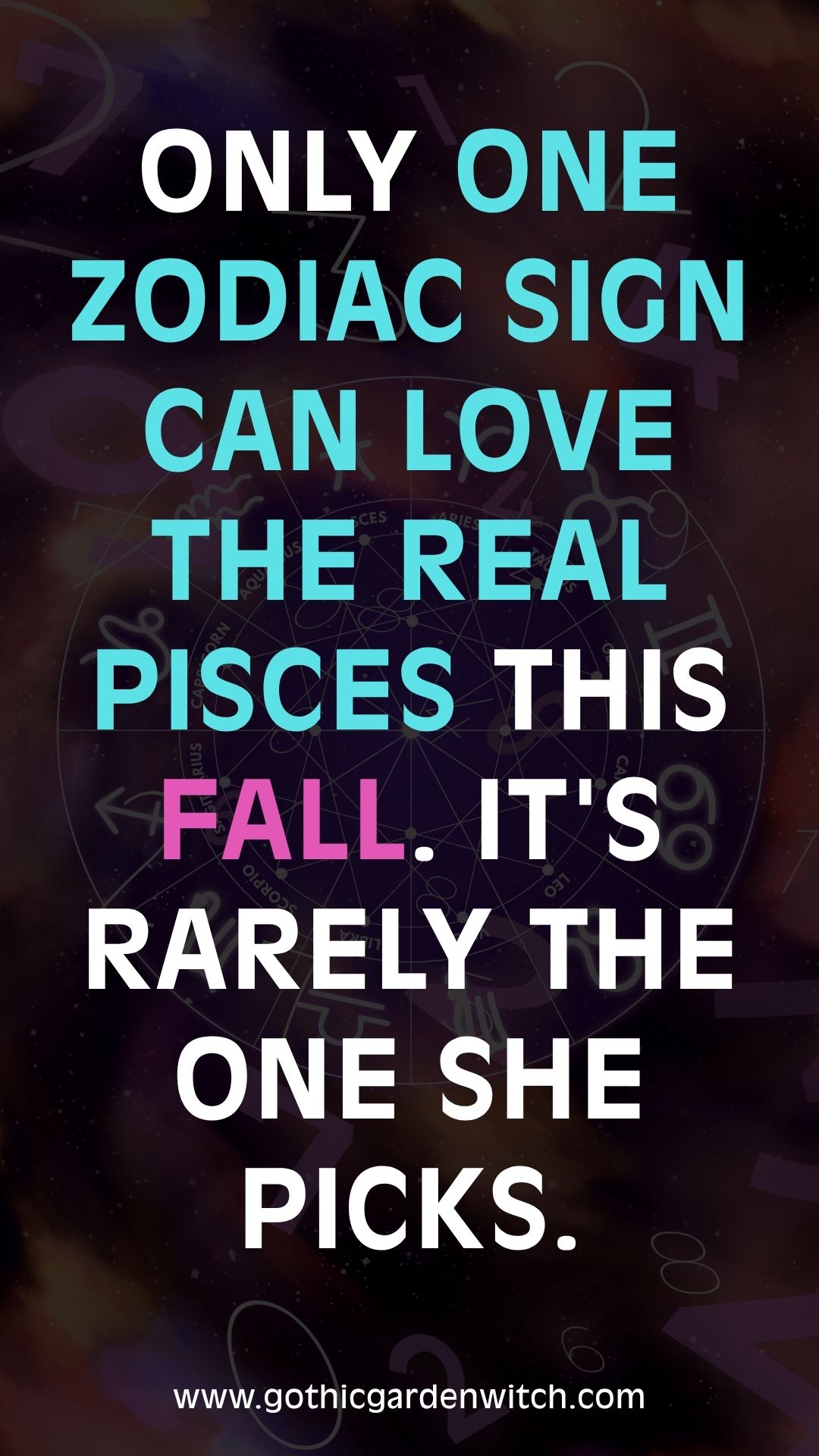 Only one zodiac sign can love the real Pisces this fall. It's rarely the one she picks.