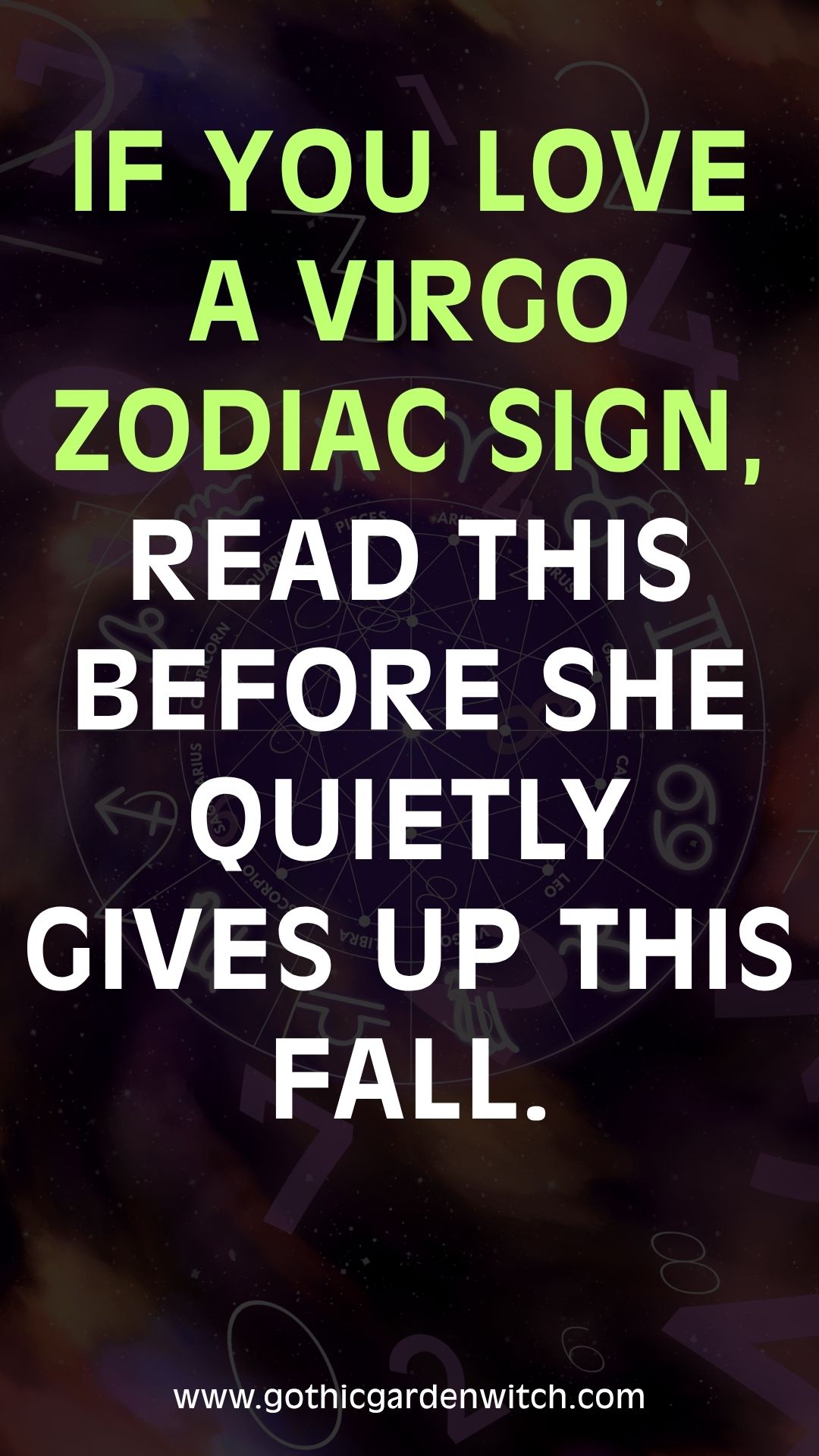 If you love a Virgo zodiac sign, read this before she quietly gives up this fall.